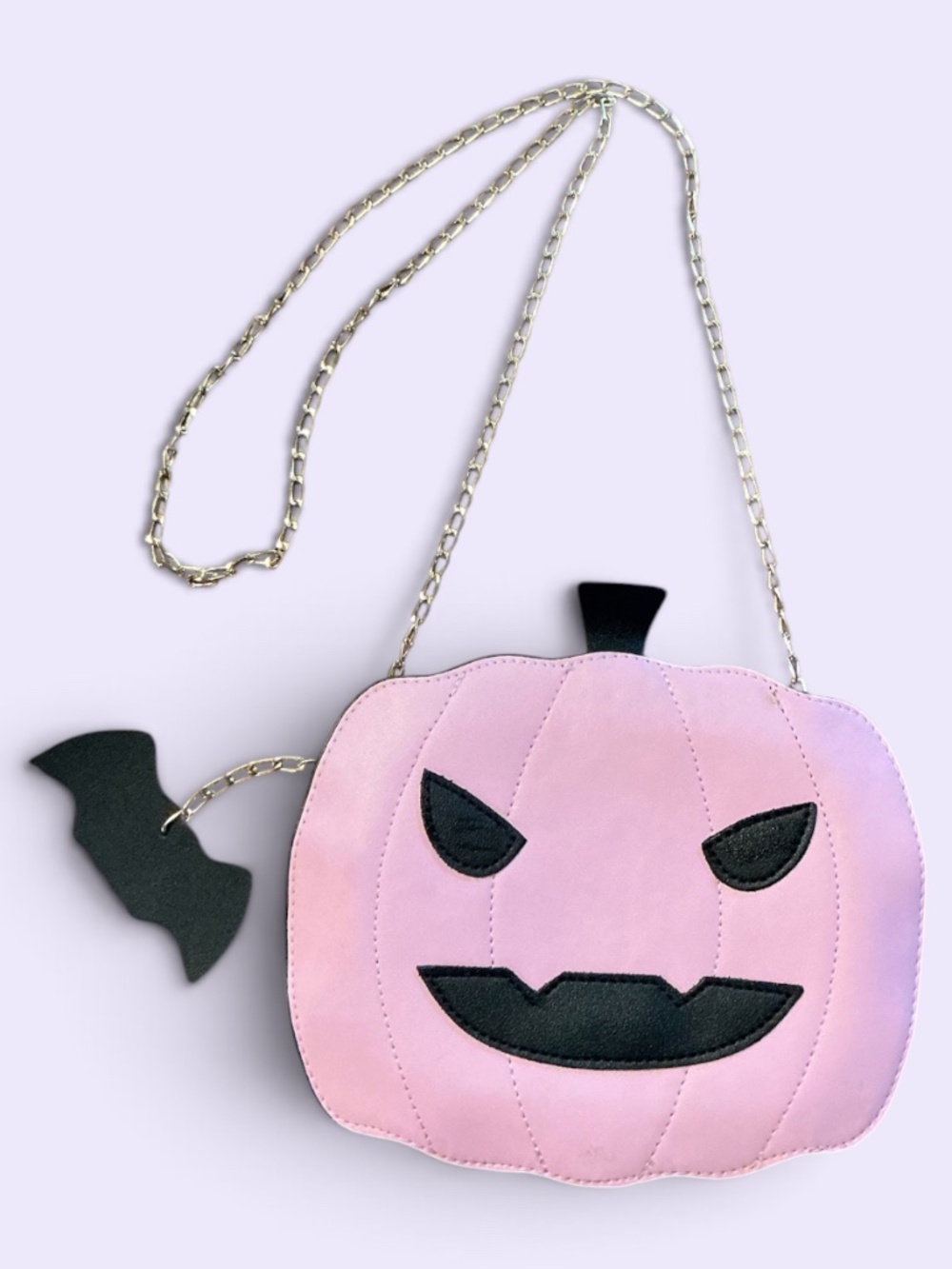 Pink Pumpkin Crossbody Purse